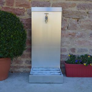 garden fountain / zinc / contemporary