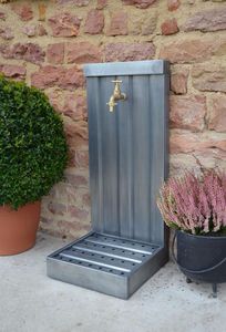 garden fountain / zinc / contemporary
