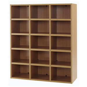modular bookcase / contemporary / for offices / melamine