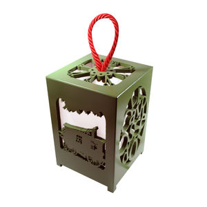 lacquered wood lantern