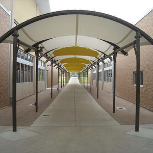 arch tensile structure / for walkways / for entrance canopy / for public spaces