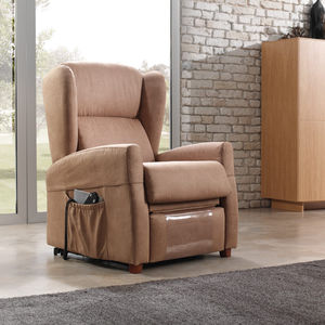 contemporary armchair / fabric / reclining / wing