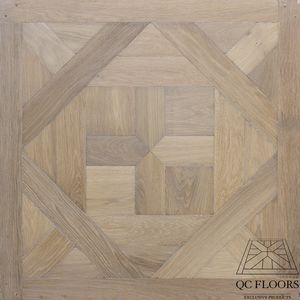 solid parquet flooring / glued / oak / patina