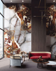 cover decorative panel / engineered / resin / aluminum