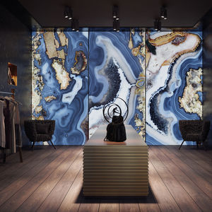 cover decorative panel / resin / aluminum / engineered