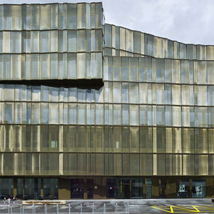 acoustic glass panel / for facades / transparent