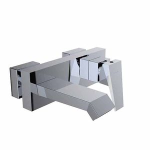shower mixer tap / for bathtubs / wall-mounted / chrome-plated brass