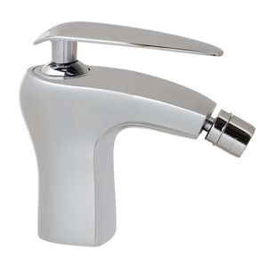 bidet mixer tap / chrome-plated brass / bathroom / 1-hole