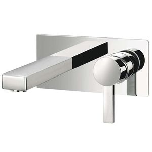 washbasin mixer tap / built-in / chrome-plated brass / bathroom
