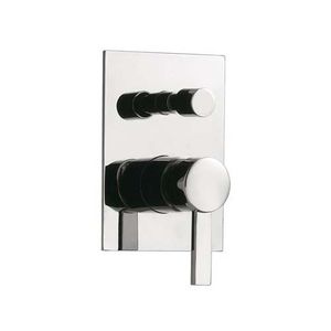 shower mixer tap / for bathtubs / built-in / chrome-plated brass
