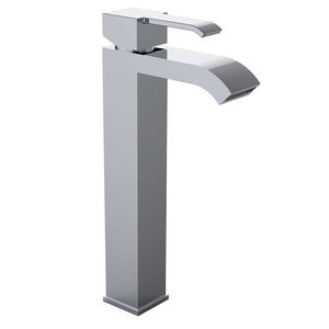 washbasin mixer tap / chrome-plated brass / bathroom / 1-hole