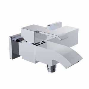 shower mixer tap / for bathtubs / wall-mounted / chrome-plated brass