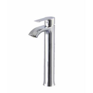 washbasin mixer tap / chrome-plated brass / bathroom / 1-hole