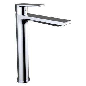 washbasin mixer tap / chrome-plated brass / bathroom / 1-hole