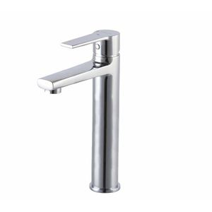 washbasin mixer tap / chrome-plated brass / bathroom / 1-hole