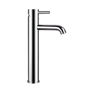 washbasin mixer tap / chrome-plated brass / bathroom / 1-hole
