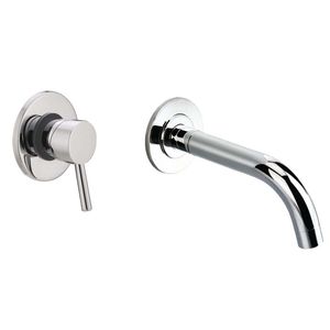 washbasin mixer tap / built-in / chrome-plated brass / bathroom