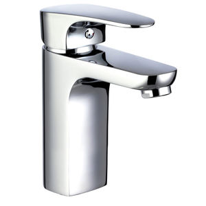 washbasin mixer tap / chrome-plated brass / bathroom / 1-hole