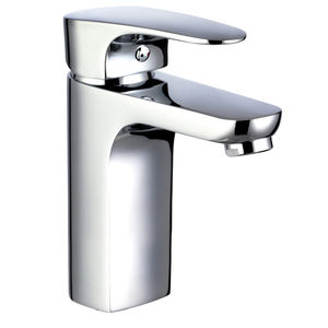 washbasin mixer tap / chrome-plated brass / bathroom / 1-hole