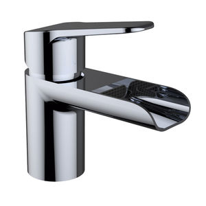 washbasin mixer tap / chrome-plated brass / bathroom / 1-hole
