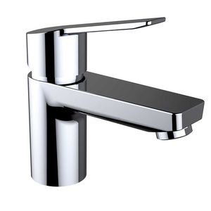washbasin mixer tap / chrome-plated brass / bathroom / 1-hole