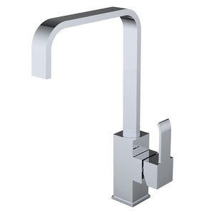 chrome-plated brass mixer tap / kitchen / 1-hole / commercial
