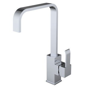 chrome-plated brass mixer tap / kitchen / 1-hole / waterfall