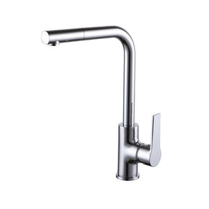 chrome-plated brass mixer tap / kitchen / 1-hole / for hotels
