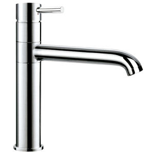chrome-plated brass mixer tap / kitchen / 1-hole / for hotels