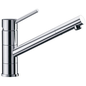chrome-plated brass mixer tap / kitchen / 1-hole / for hotels