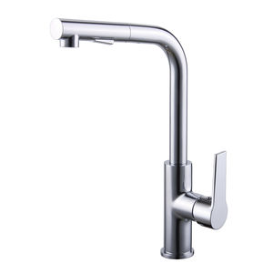 chrome-plated brass mixer tap / kitchen / 1-hole / for hotels