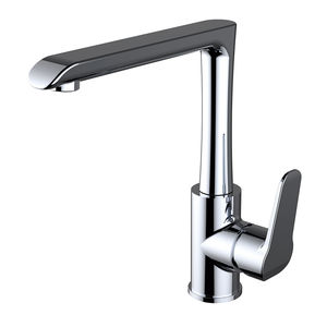 chrome-plated brass mixer tap / kitchen / 1-hole / for hotels