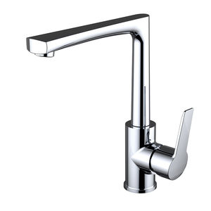 chrome-plated brass mixer tap / kitchen / 1-hole / for hotels