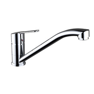chrome-plated brass mixer tap / kitchen / 1-hole / for hotels