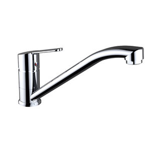 chrome-plated brass mixer tap / kitchen / 1-hole / for hotels