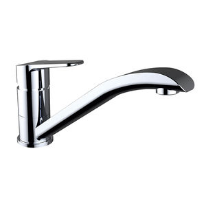 chrome-plated brass mixer tap / kitchen / 1-hole / for hotels