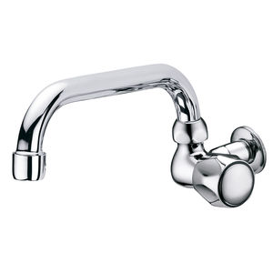 wall-mounted mixer tap / chrome-plated brass / kitchen / 1-hole