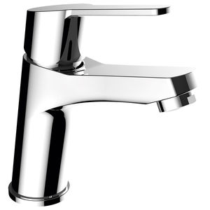 washbasin mixer tap / chrome-plated brass / bathroom / 1-hole