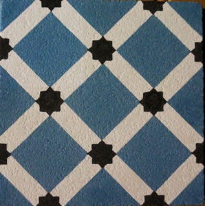 outdoor encaustic cement tile / floor / geometric pattern / handmade