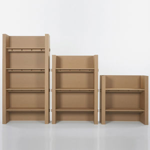 contemporary bookcase / commercial / cardboard