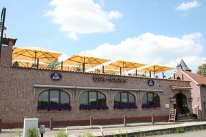 commercial patio umbrella / aluminum