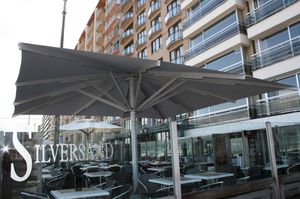 commercial patio umbrella / aluminum