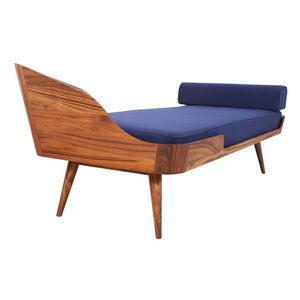 contemporary daybed / fabric / teak / indoor