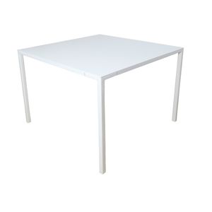contemporary table / steel / square / commercial