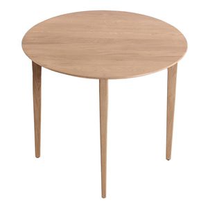 contemporary dining table / oak / round / commercial
