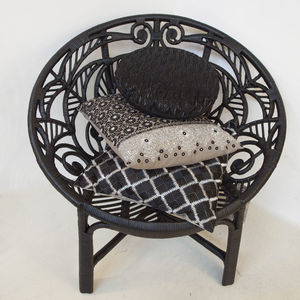 chair cushion / round / patterned