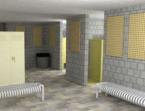 interior wall acoustic panel / fabric / wool / resin