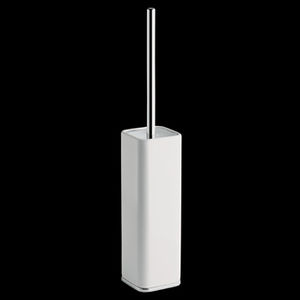 metal toilet brush holder / ceramic / floor-mounted