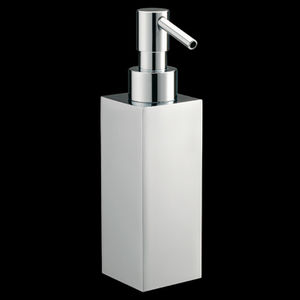 commercial soap dispenser / free-standing / brass / chromed metal