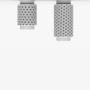 contemporary ceiling light / linear / ceramic / LED